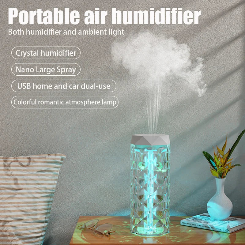 400ML Essential Oil Humidifier – USB Powered with RGB Ambient Glow
